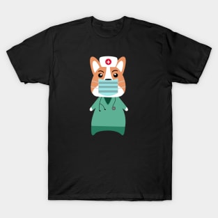 Corgi dog nurse - National Nurses Day 2020 T-Shirt